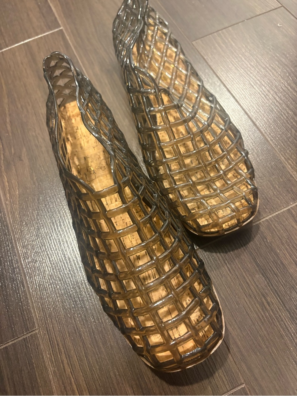 Women’s Woven Cage Ballet Flats - Black